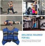 ZELUS Weighted Vest, 6lb/8lb/12lb/16lb/20lb/25lb/30lb Weight Vest with Reflective Stripe for Workout, Strength Training, Running, Fitness, Muscle Building, Weight Loss, Weightlifting