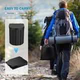 Portable Toilet, Upgraded 15'' toilet With Removable Paper Holder, Camping Toilet With A Load Capacity Of 450 Lbs, Portable Potty for Camping, Hiking, Road Trip, Car, RV, Tent, Beach, Truck Drivers