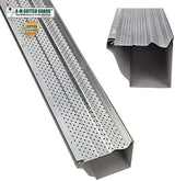 A-M Gutter Guard - Heavy Duty Lifetime Quality Aluminum Leaf & Debris Protection for 5-inch and 6-inch (6 Inch-200 Feet, Mill Finish) - Made in The USA