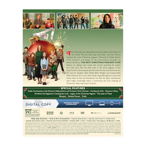 The Best Christmas Pageant Ever - DVD, BLURAY, Digital