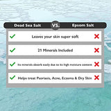 Aromasong Dead Sea Salt - Spa Bath Salt - 19 Lbs Fine Grain Bulk - 100% Pure - Better Absorbing Than Epsom Salt - Soak for Women & Men for Skin Issues and to Relax Tired Muscles - Resealable Pack.