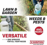 Chapin 20003 Made in USA 3-Gallon Lawn and Garden Pump Pressured Sprayer, for Spraying Plants, Garden Watering, Lawns, Weeds and Pests, Translucent White