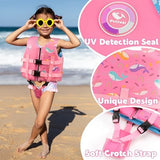 Pottwal Swim Vest for Kids - Swim Jacket for 1-2 Years (24-33LBS) - Buoyancy Aid Made of Neoprene & EPE - with Adjustable Crotch Strap