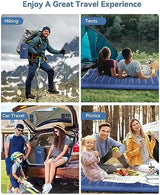 HiiPeak Sleeping Pad - Ultralight Inflatable Sleeping Mat with Built-in Foot Pump, Durable Compact Waterproof Camping Air Mattress for Camping, Backpacking, Hiking, Tent Trap Traveling