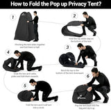 Sportneer Pop Up Privacy Shower Tent, Portable Changing Room Pop Up Changing Tent 75inches x 47inches x 47inches Shower Tent with Carry Bag for Camping & Beach, Easy Set Up, Foldable