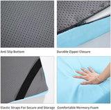HOMBYS 3 INCH Thick Waterproof Memory Foam Camping Mattress for Outdoor Sleeping, Portable Roll Up Mattress Pad Mat for Travel Truck Bed Tent