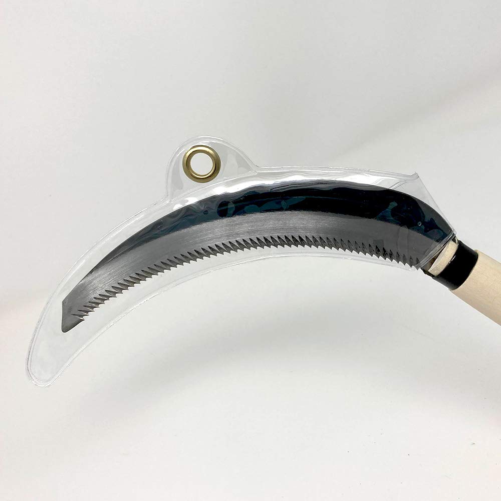 HACHIEMON Serrated Sickle Garden Tool for Weeding - Compact and Lightweight - Japanese Weeding Sickle