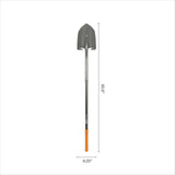 Fiskars 60" Pro Garden Shovel for Digging, Heavy Duty Steel Gardening Tool with Straight Handle