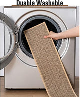 PADOOR Non Slip Stair-Treads,Rubber Backing Stair-Runners for Wooden Steps,15PCS Residue Free Carpet Stair Treads for Kids and Dogs 8"x30" Beige