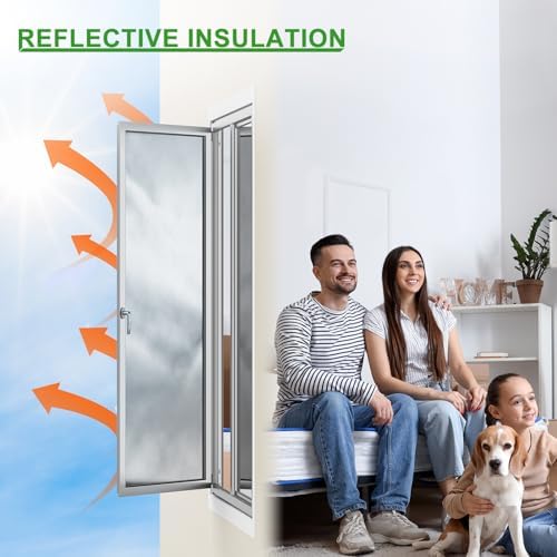 Reflective Bubble Window Insulation for Summer Heat, Sun Reflector for Windows, Insulation Roll for RV Window Insulation, 24"(W) x10 Ft (L) Window Insulation Kit, RV Windwow Coverings.