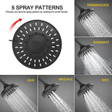 FEELSO Shower Head and 15 Stage Shower Filter Combo, High Pressure 5 Spray Settings Filtered Showerhead with Water Softener Filter Cartridge for Hard Water Remove Chlorine and Harmful Substances