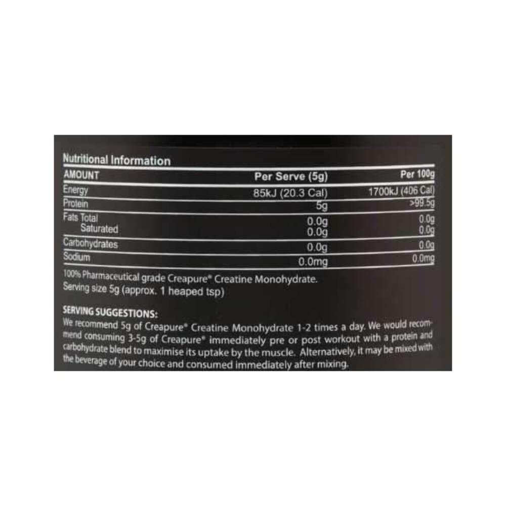 2 Pack ATP Science Creatine Monohydrate 500g