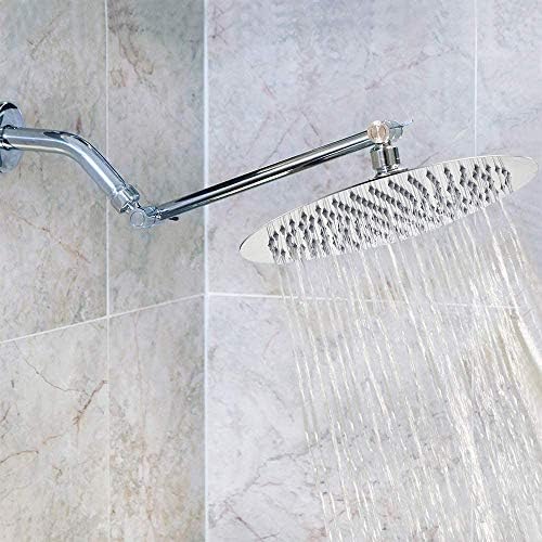 NearMoon Rain Shower Head, Ultra-Thin Design-Pressure Boosting, Awesome Some Experience, High Flow Stainless Steel Rainfall Head (10 Inch, Chrome Finish)