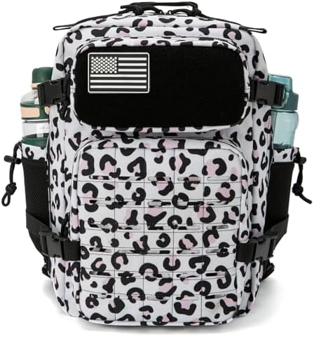 QT&QY 25L/35L/45L Military Tactical Backpack For Men Molle Daypack 3 Day Bug Out Bag Hiking Rucksack With Bottle Holder