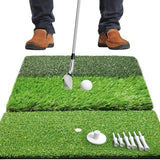 Golf Hitting Mat | Golf Training Mat for Swing Path Feedback/Detection Batting | Extra Replaceable Golf Practice Mat 16"x12" | Golf Gifts for Men/Women for Home Indoor Outdoor