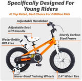 RoyalBaby Kids Bike EZ Freestyle Training Free Balance to Pedal Easy Learning Bicycle, 12-18 Inch for Toddlers to Big Kids