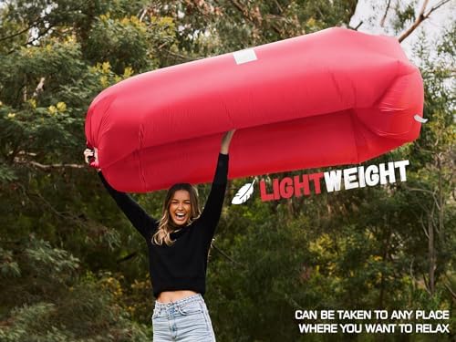 WEKAPO Inflatable Lounger Air Sofa Hammock-Portable,Water Proof& Anti-Air Leaking Design-Ideal Couch for Backyard Beach Traveling Camping Picnics & Music Festivals