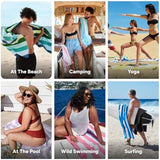 Dock & Bay Quick Drying Towel - for Sports & Gym - Compact, Lightweight - 100% Recycled - Includes Bag - Summer - Cool Lagoon, Extra Large (200x90cm, 78x35)