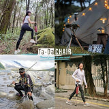 STEP2GOLD Ta-Da Chair Series 2 PRO, Portable Trekking Hiking Pole, Folding Walking Stick with Seat, Walking Cane with Chair, Foldable Chair, Lightweight Aluminum, Easy Carry and Storage, Anti-Slip