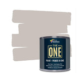 THE ONE All-In-One Paint & Primer - Soft Taupe Matte, 33.8 Fl Oz/1 L | 1 Coat Formula | Easy Indoor & Outdoor Decorating for Home & Garden Walls, Floors & Furniture | Water-Based & Low VOC
