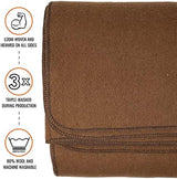 Arcturus Military Wool Blanket - Warm, Thick, Washable - Great for Outdoors, Camping, Stadium Blanket, Picnics, Travel - Car & Bushcraft Survival Kits, Large 64in x 88in 4.5 lb