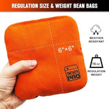Dual Sided Corn Hole Bags Professional Cornhole Bags Set of 8 Regulation Corn Hole Bean Bags Slick and Stick