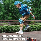 BOSONER Kids/Youth Knee Pad Elbow Pads Guards Protective Gear Set for Roller Skates Cycling BMX Bike Skateboard Inline Skatings Scooter Riding Sports