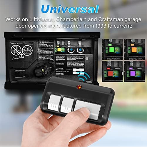 3 for Chamberlain LiftMaster Craftsman Garage Door Opener Remote 893LM 893Max 971LM Universal
