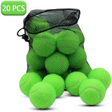 Tennis Balls, 20 Pack Training Tennis Balls,High Elasticity Practice Tennis for Beginner, Exercise Playing Balls for Pet Dog