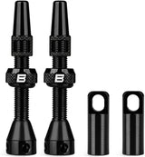 BWSHLF Tubeless Presta Valve Stem 40/44/55/60/65/80/100 mm, Super Light Alloy Presta Valve Stem Kit with Valve Core Remover Tool and Valve Stem Caps - Multiple Color and Size Options(Pair)
