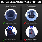 Aqua Elegante High Pressure Shower Head Bronze - Best Pressure Boosting, Wall Mount, Bathroom Showerhead For Low Flow Showers, 2.5 GPM - Oil-Rubbed Bronze