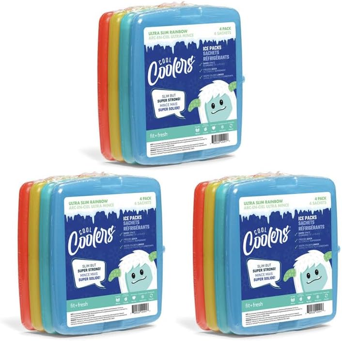 Cool Coolers by Fit & Fresh Slim Ice Packs