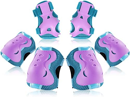 BOSONER Kids/Youth Knee Pad Elbow Pads Guards Protective Gear Set for Roller Skates Cycling BMX Bike Skateboard Inline Skatings Scooter Riding Sports