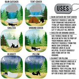 MEDALS OF AMERICA EST. 1976 Military Gear Blanket Poncho Liners Woobie Emergency Blanket - Military Surplus Cold Weather Camping and Hunting Woobie Blanket (Woodland)