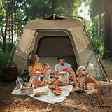 CAMEL CROWN Instant Tents for Camping 4-6 Person Tent Waterproof Easy Setup Sets Up in 60 Seconds Backpacking Tents with Carry Bag for Outdoor Hiking