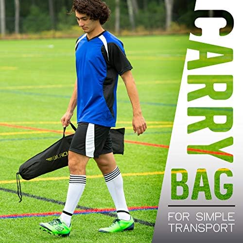 Franklin Sports Blackhawk Backyard Soccer Goal - Portable Pop Up Soccer Nets - Youth + Adult Folding Indoor + Outdoor Goals - Multiple Sizes + Colors - Perfect for Games + Practice