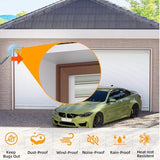 Garage Door Seal Top and Sides, 40 FT Universal TPE Weather Stripping Garage Door Trim Seal Weatherproofing Garage Door Seals with Nails and Lids in Brown