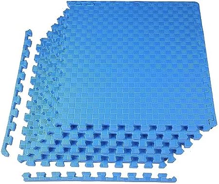 BalanceFrom Puzzle Exercise Mat with EVA Foam Interlocking Tiles for MMA, Exercise, Gymnastics and Home Gym Protective Flooring, Multiple Sizes and Colors