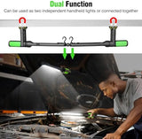 SYLSTAR Work Light for Mechanic, 2400LM LED, 4400mAh Rechargeable, Magnetic, Underhood Work Light with Hooks for Car Repairing/Inspection/Garage/Workshop/Emergency