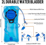 G4Free Insulated Hydration Backpack Pack with 2L BPA Free Bladder for Outdoor Running Hiking Cycling Camping