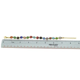 Glass of Venice Murano Bracelet - Italian Multicolor Sommerso Sparkling Beads Handmade Blown Glass for Women