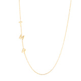 925 Sterling Silver Sideways Initial Necklace, Custom Letter Name Necklace with Symbol, Personalized Jewelry, Gift for Her, Mother's Day Necklace, Christmas Gift