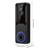 SiloPosh 1080P Wireless Wi-Fi Video Doorbell Camera, Dome Home Security, Night Vision, Two-Way Audio, Cloud Storage, Smart AI Motion Detection, Live View, Battery Powered, Indoor Outdoor Surveillance