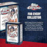 2024 Topps Chrome Football Cards Factory Sealed Value Box