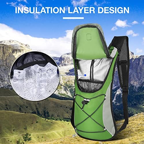 KUYOU Hydration Backpack Hydration Pack with 2L Water Bladder, Lightweight Insulation Water Backpack for Cycling,Hiking, Running,Climbing