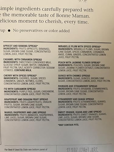 Bonne Maman 12 Days of Christmas Spread and Honey Gift Set - 12 Limited Edition Mini Spreads & Honey