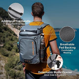 Backpack Cooler Insulated Leak Proof 30/45 Cans, 2 Insulated Compartments Thermal Bag, Portable Lightweight Beach Travel Camping Lunch Backpack for Men and Women