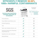 SimPure T1-400ALK 1-Year Replacement Filter Cartridge Pack Set for T1-400ALK Tankless Reverse Osmosis Water Filter System (2*PP + 2*CTO + 1*RO + 2*ALK)