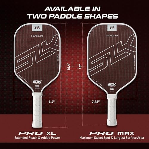 Selkirk Sport SLK Halo Raw Carbon Fiber Pickleball Paddle | Designed in The USA | Choose from The T700 Raw Carbon Fiber Power, The 18k Ultraweave Control, or The Kevlar Linkweave Thermoformed Pro