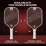 Selkirk Sport SLK Halo Raw Carbon Fiber Pickleball Paddle | Designed in The USA | Choose from The T700 Raw Carbon Fiber Power, The 18k Ultraweave Control, or The Kevlar Linkweave Thermoformed Pro
